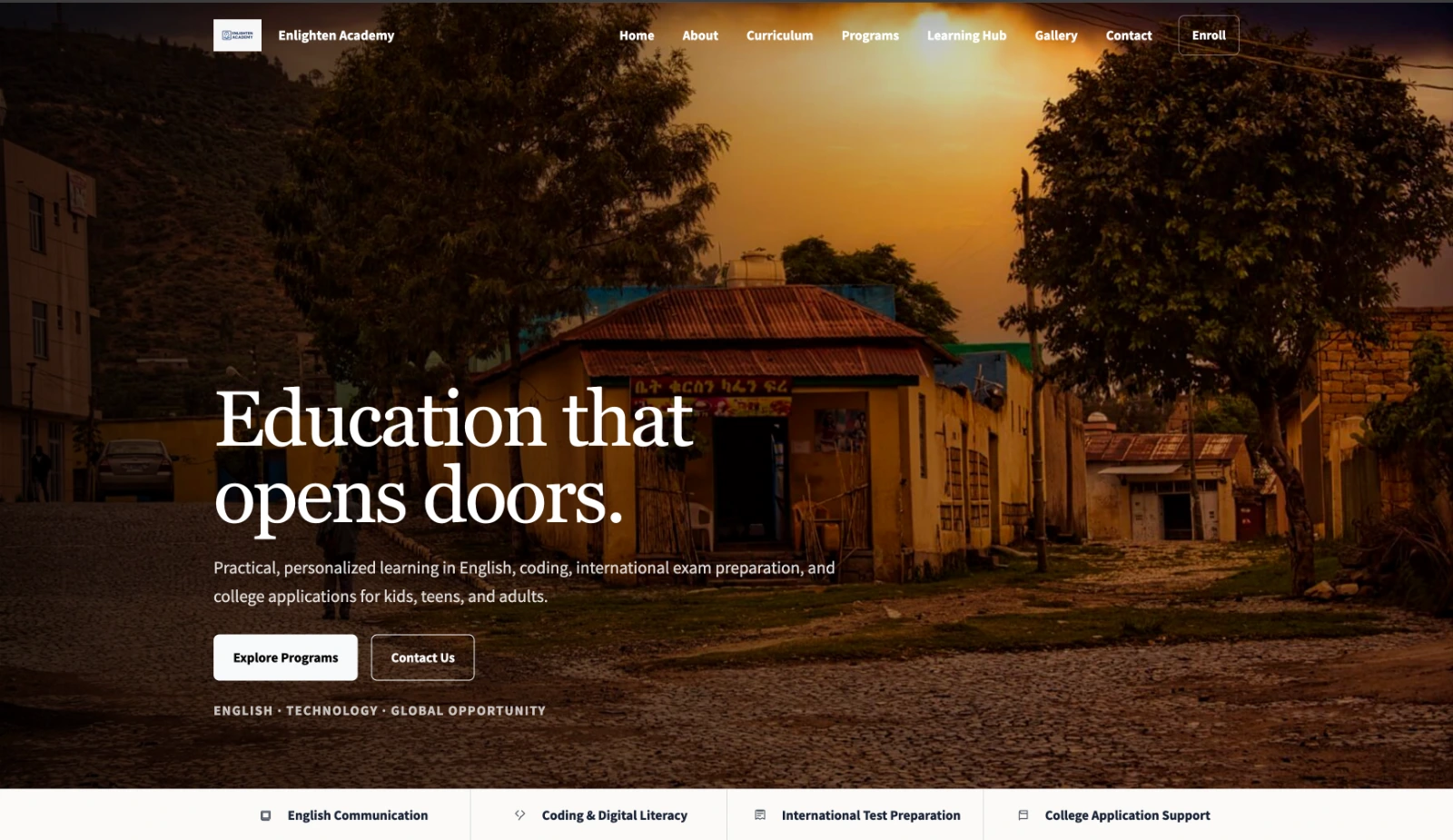 Enlighten Academy platform