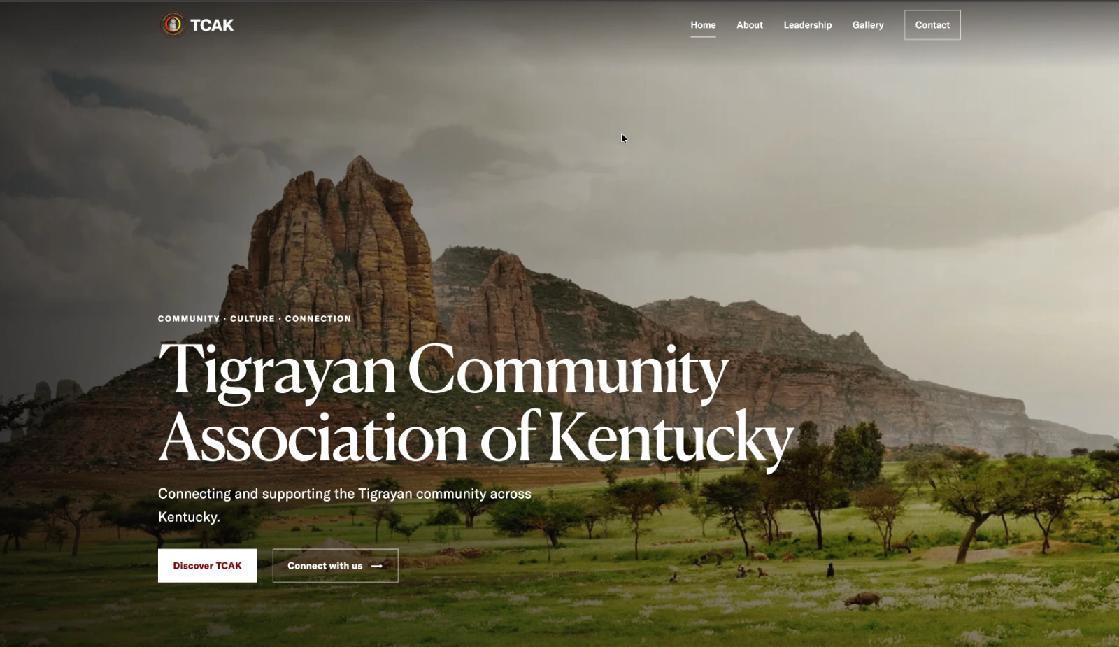 Tigrayan Community Association of Kentucky website